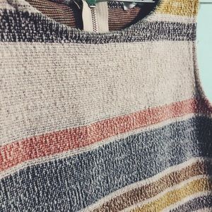 striped tank w/ zipper